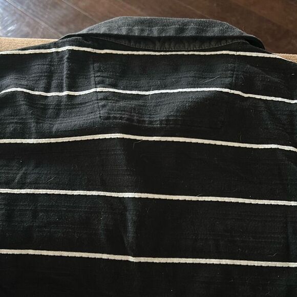 Calvin Klein Men's Black/White Striped Slim Fit Polo Shirt, Black , M. - Picture 9 of 9